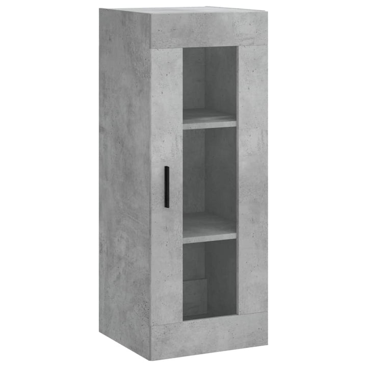 skab 34,5x34x180 cm konstrueret træ betongrå