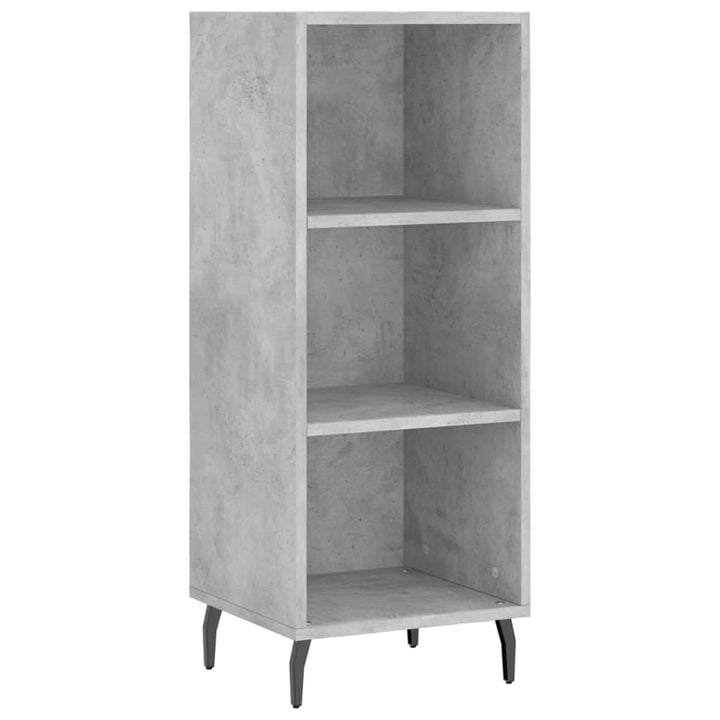 skab 34,5x34x180 cm konstrueret træ betongrå