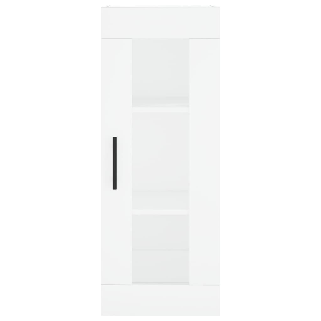 skab 34,5x34x180 cm konstrueret træ hvid