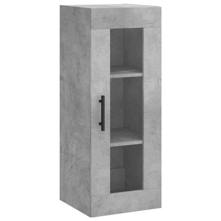 skab 34,5x34x180 cm konstrueret træ betongrå