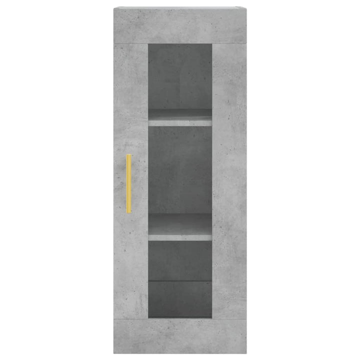 skab 34,5x34x180 cm konstrueret træ betongrå