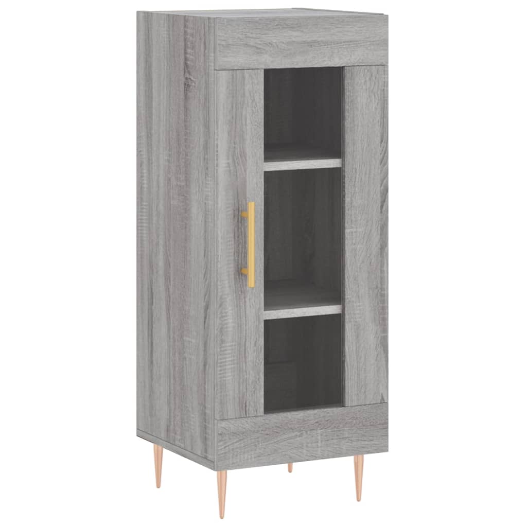 højskab 34,5x34x180 cm konstrueret træ grå sonoma-eg