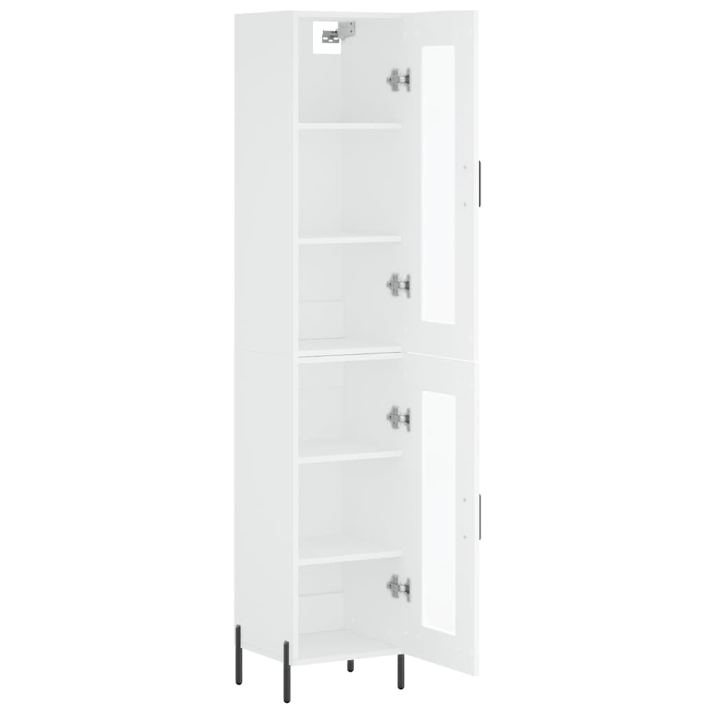 skab 34,5x34x180 cm konstrueret træ hvid