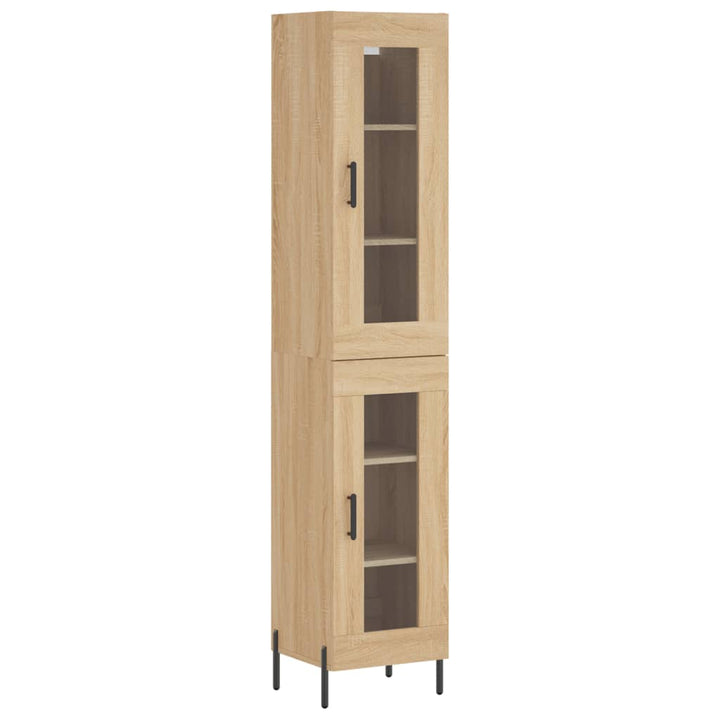 skab 34,5x34x180 cm konstrueret træ sonoma-eg