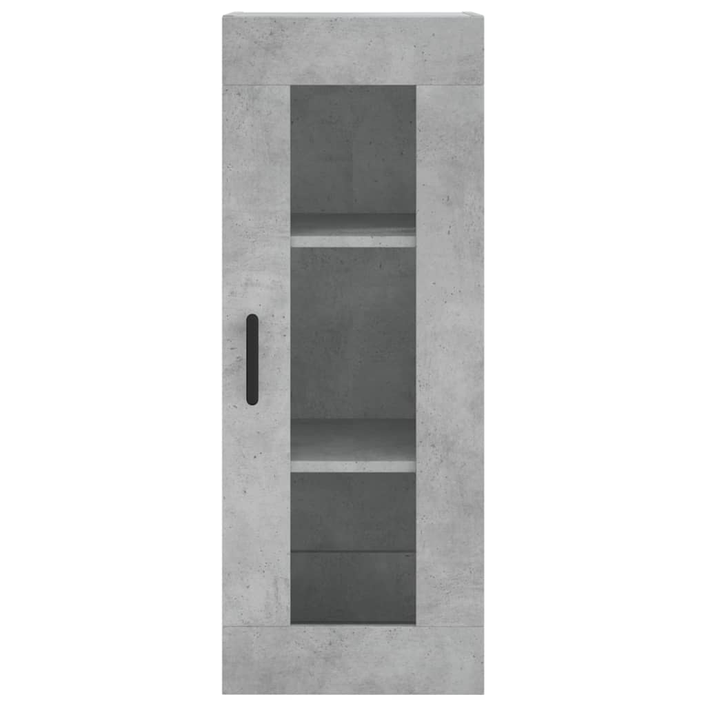 skab 34,5x34x180 cm konstrueret træ betongrå