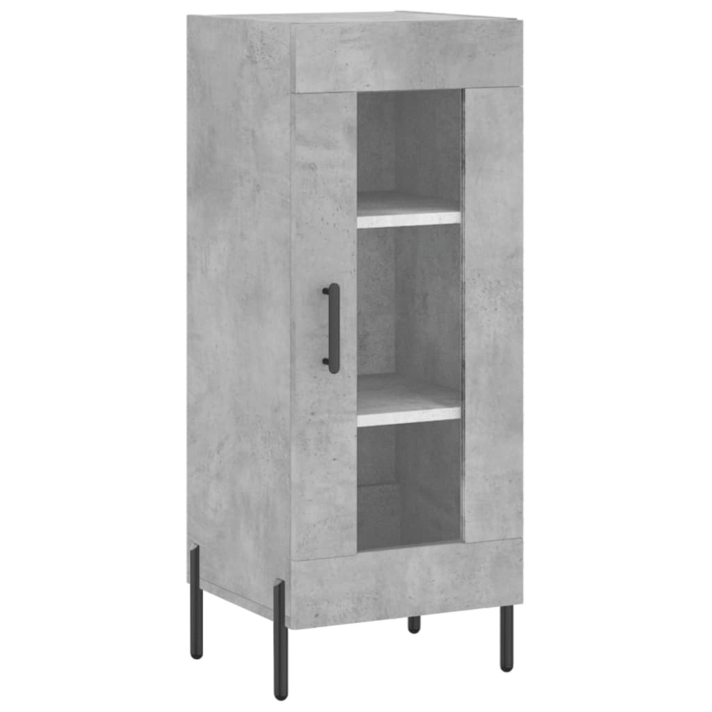 skab 34,5x34x180 cm konstrueret træ betongrå