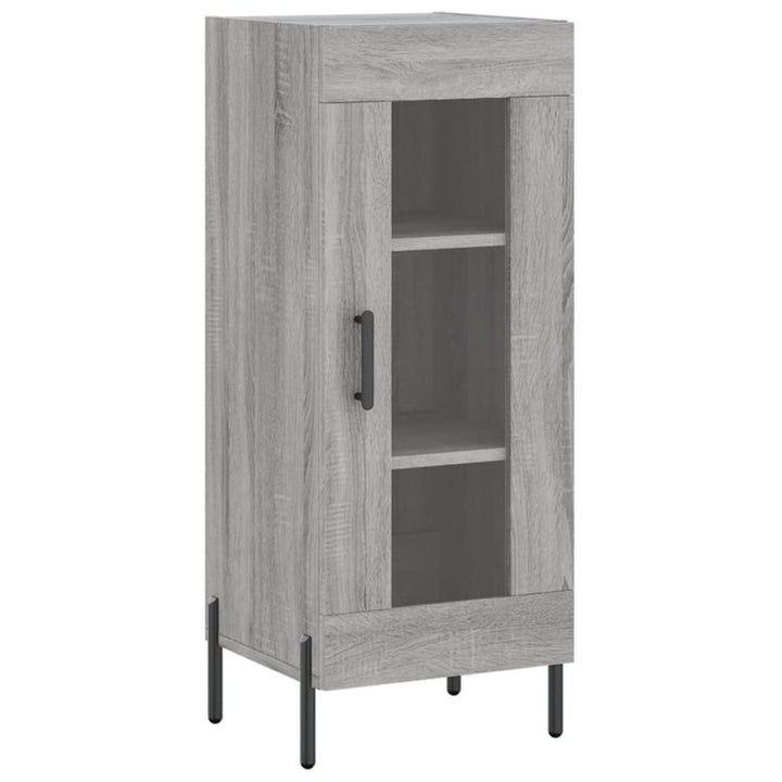højskab 34,5x34x180 cm konstrueret træ grå sonoma-eg