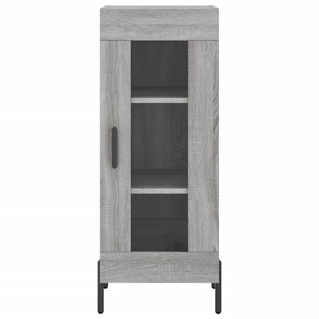 højskab 34,5x34x180 cm konstrueret træ grå sonoma-eg