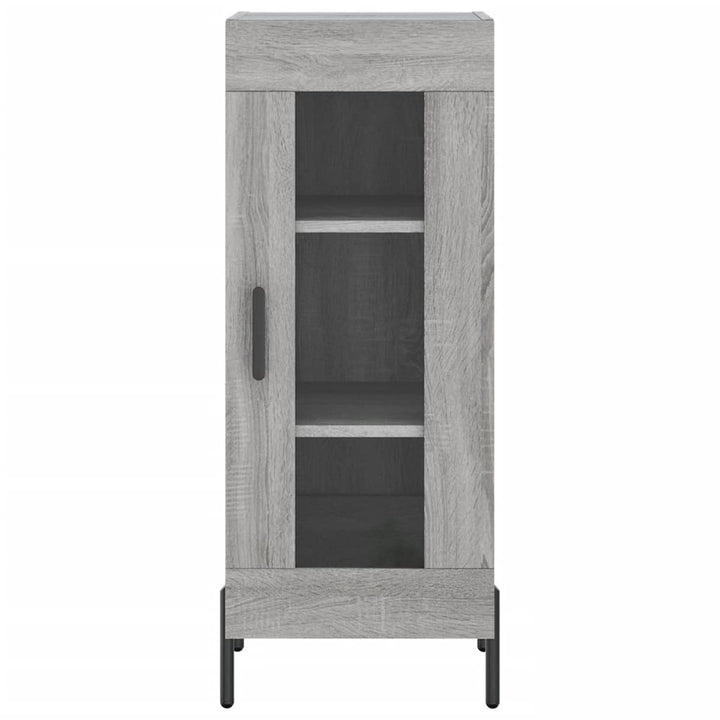 højskab 34,5x34x180 cm konstrueret træ grå sonoma-eg
