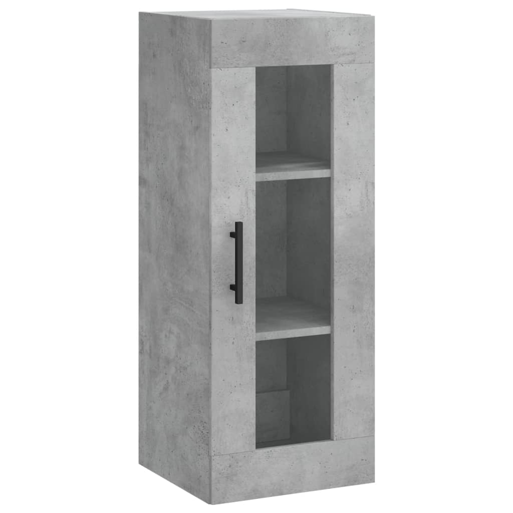 skab 34,5x34x180 cm konstrueret træ betongrå