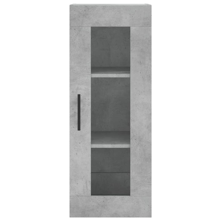 skab 34,5x34x180 cm konstrueret træ betongrå