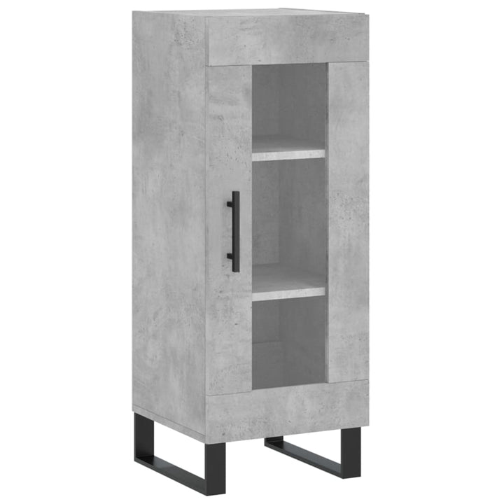 skab 34,5x34x180 cm konstrueret træ betongrå