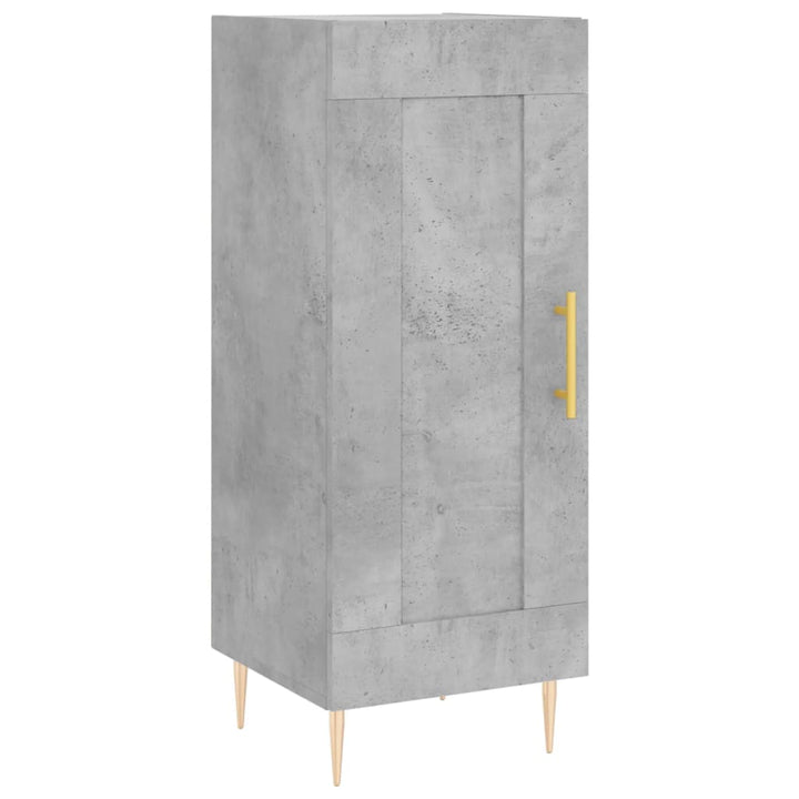 skab 34,5x34x180 cm konstrueret træ betongrå