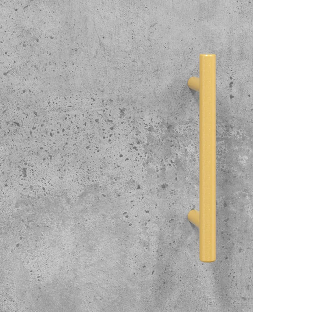skab 34,5x34x180 cm konstrueret træ betongrå