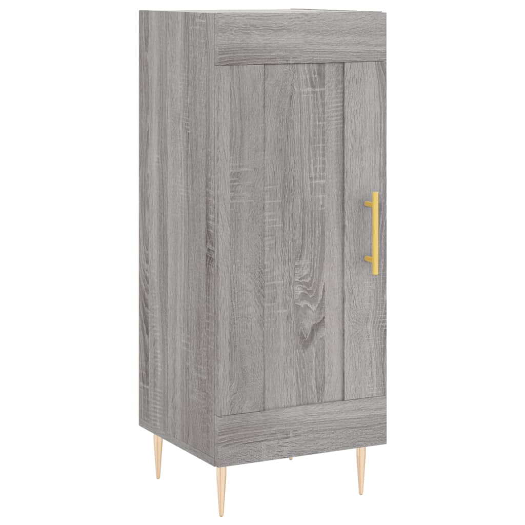 højskab 34,5x34x180 cm konstrueret træ grå sonoma-eg