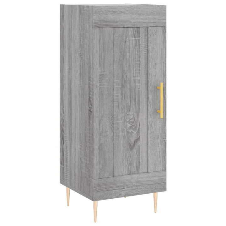 højskab 34,5x34x180 cm konstrueret træ grå sonoma-eg