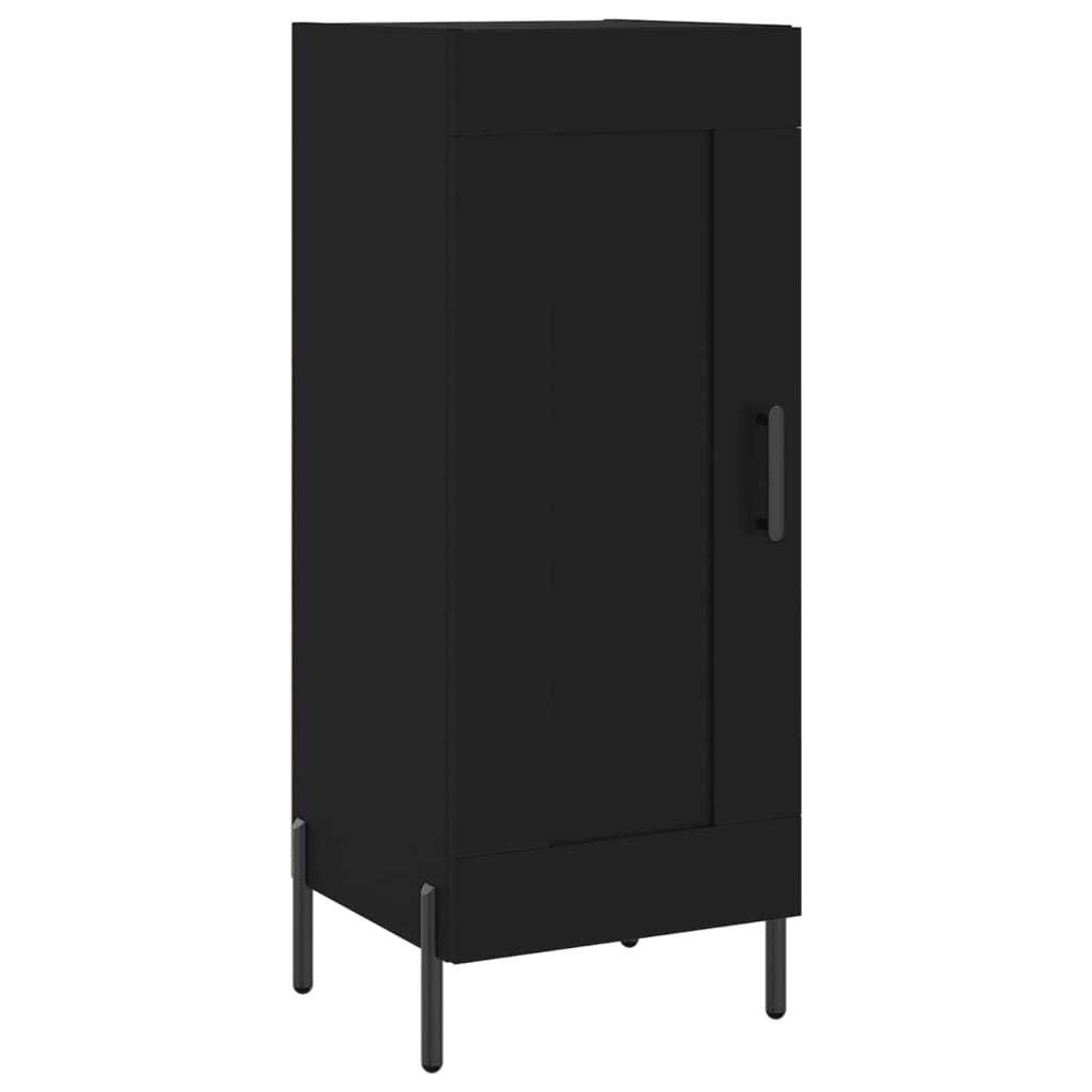 skab 34,5x34x180 cm konstrueret træ sort