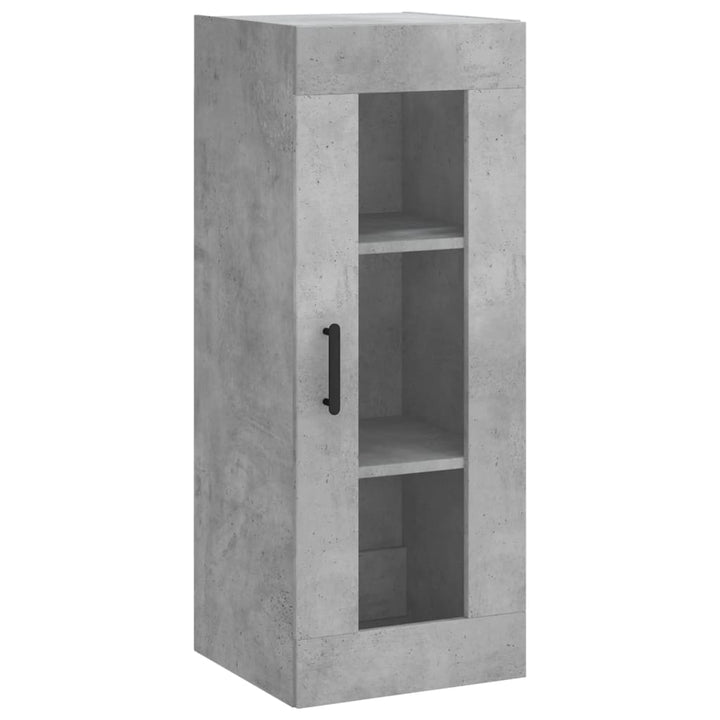skab 34,5x34x180 cm konstrueret træ betongrå