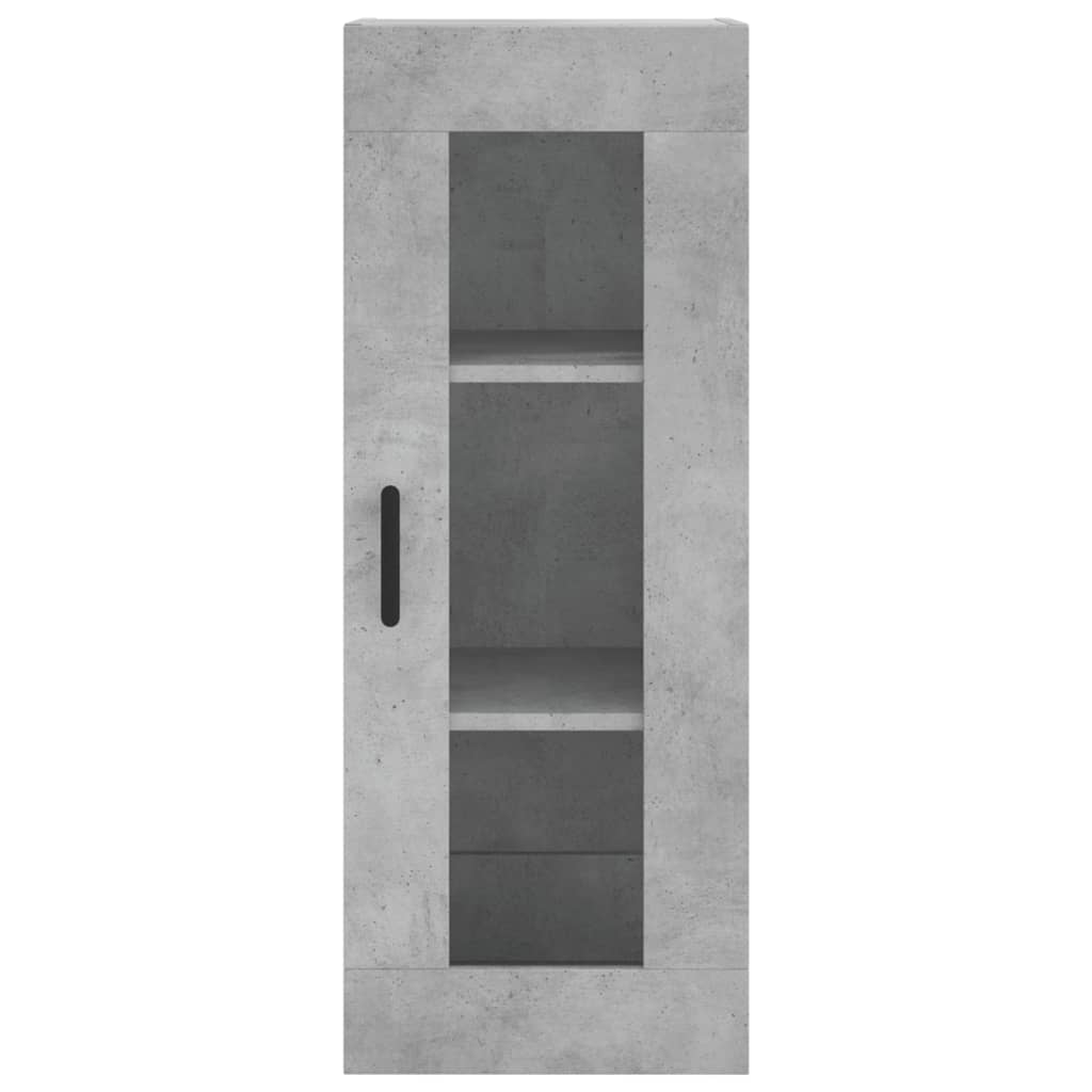 skab 34,5x34x180 cm konstrueret træ betongrå