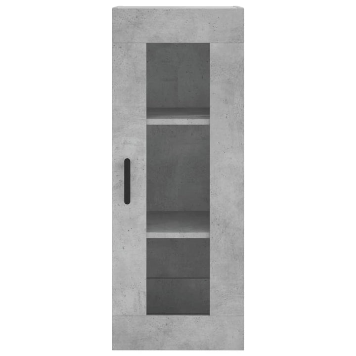 skab 34,5x34x180 cm konstrueret træ betongrå