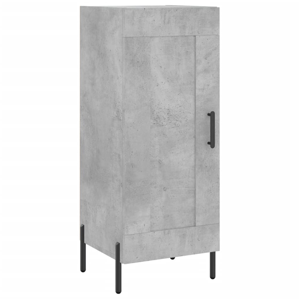 skab 34,5x34x180 cm konstrueret træ betongrå