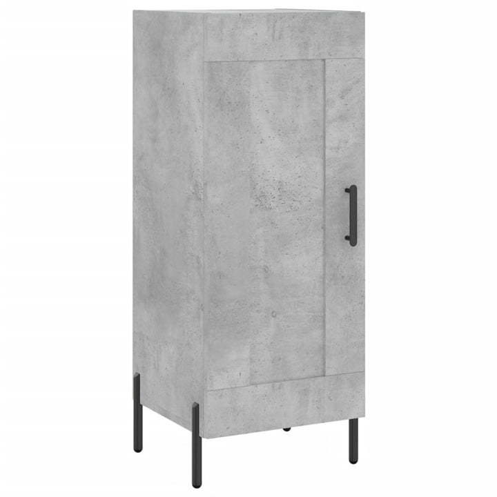 skab 34,5x34x180 cm konstrueret træ betongrå