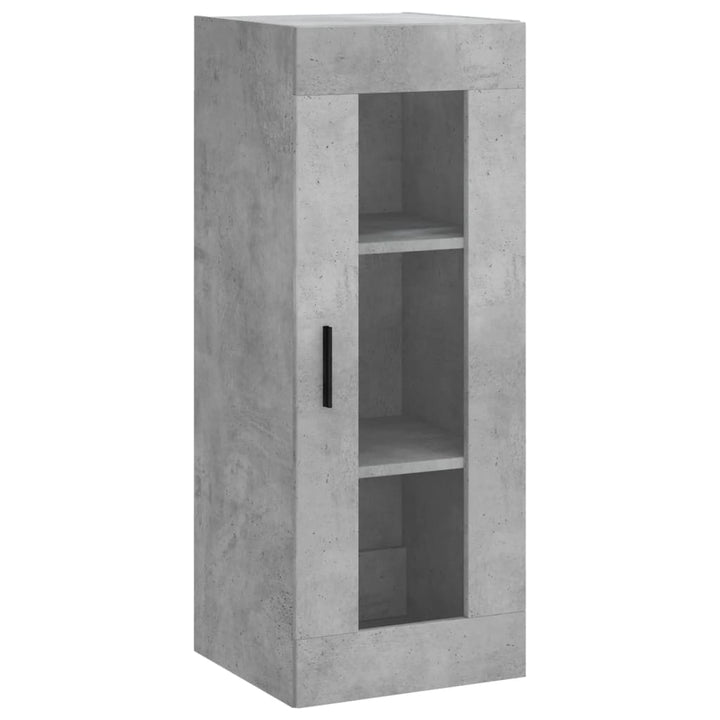 skab 34,5x34x180 cm konstrueret træ betongrå
