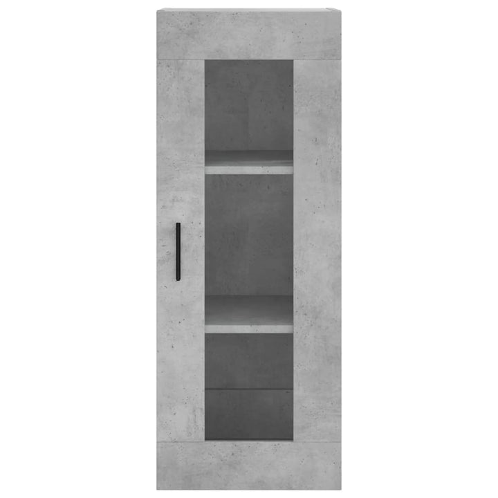 skab 34,5x34x180 cm konstrueret træ betongrå