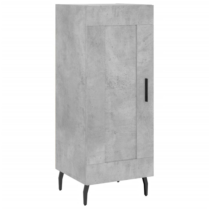 skab 34,5x34x180 cm konstrueret træ betongrå
