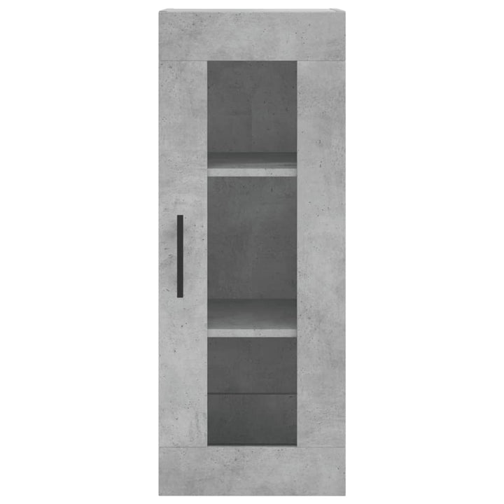 skab 34,5x34x180 cm konstrueret træ betongrå