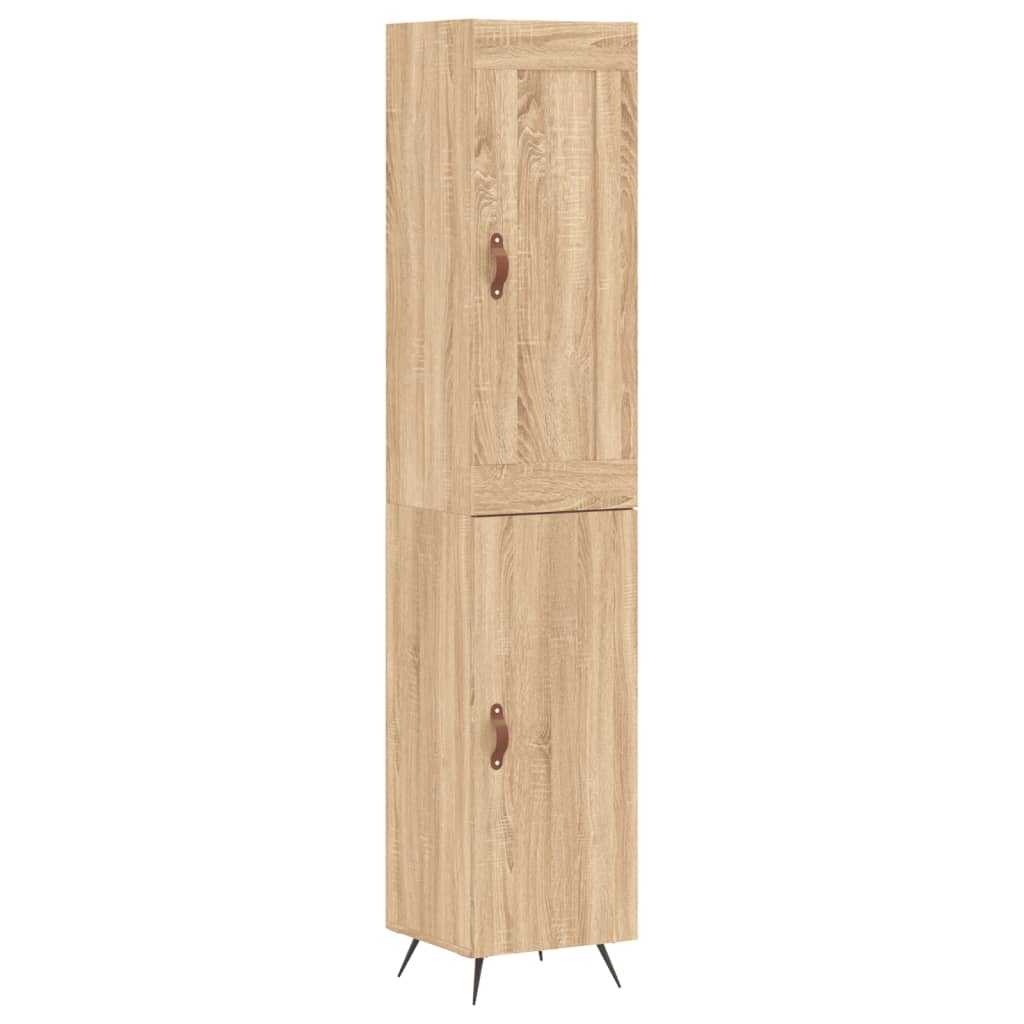 skab 34,5x34x180 cm konstrueret træ sonoma-eg