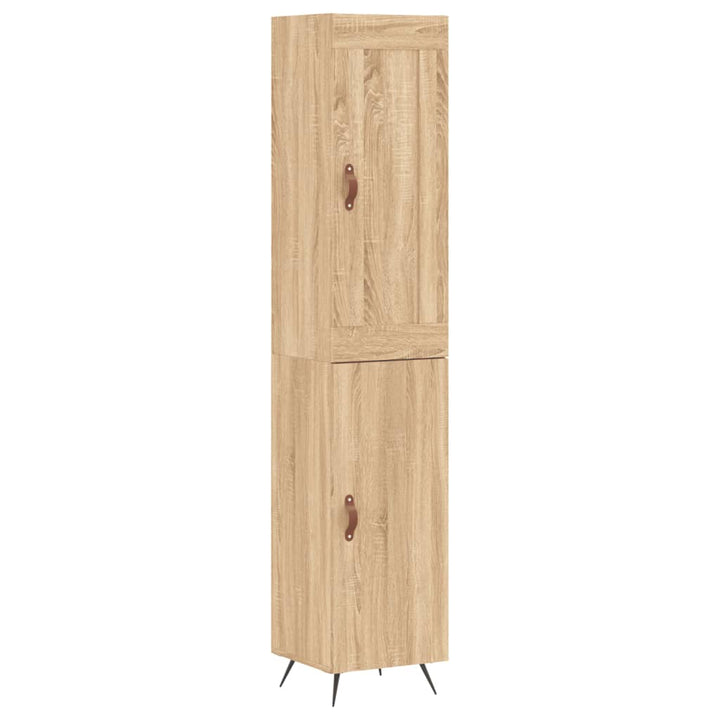 skab 34,5x34x180 cm konstrueret træ sonoma-eg
