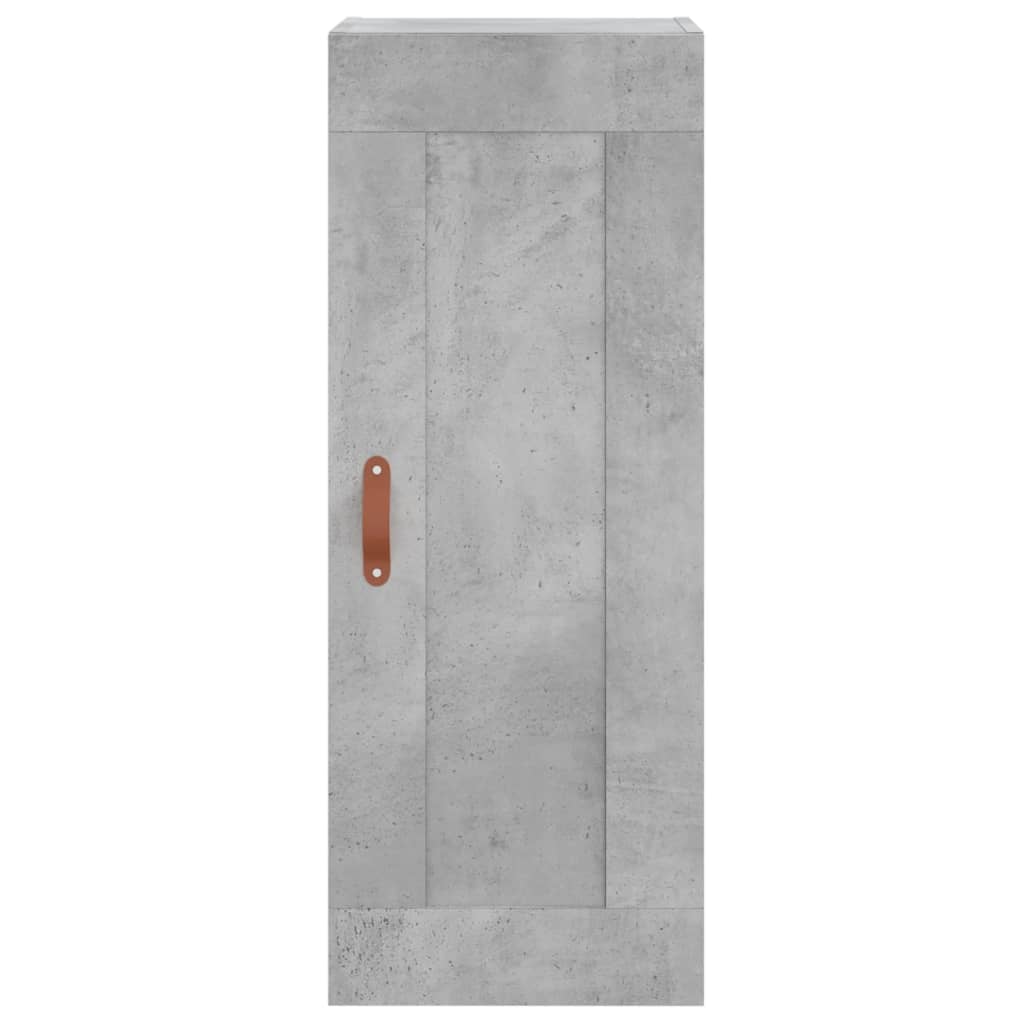 skab 34,5x34x180 cm konstrueret træ betongrå