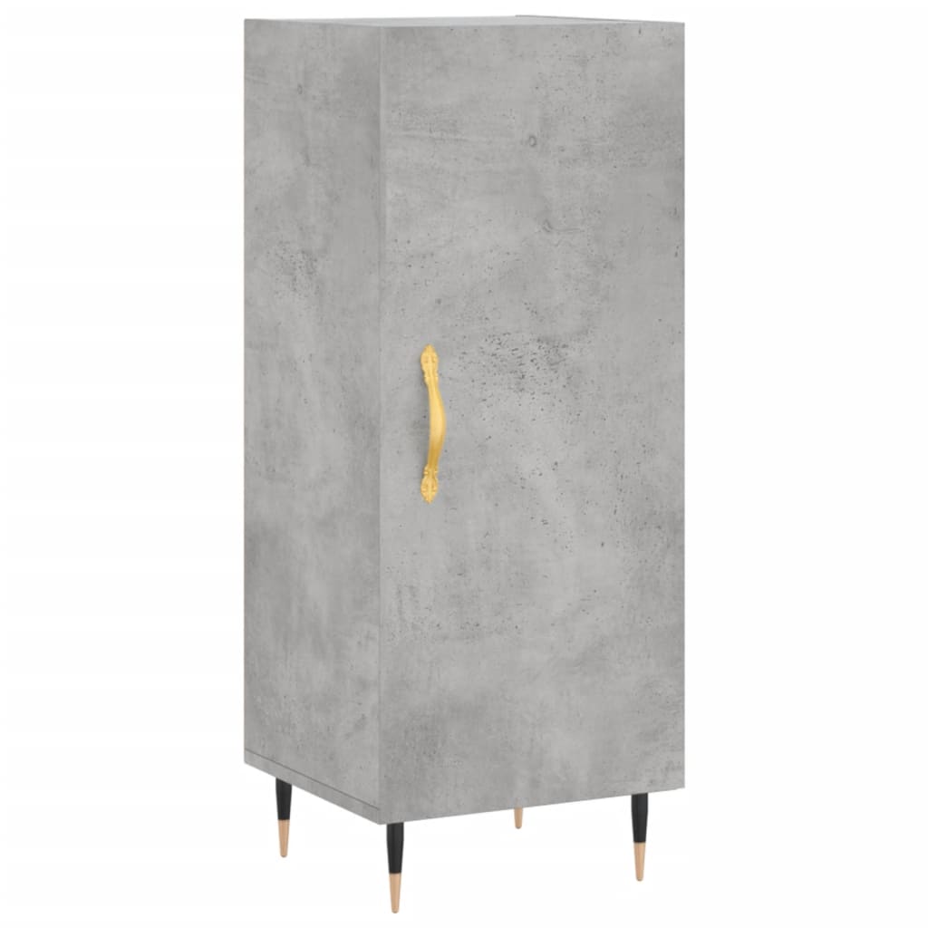 skab 34,5x34x180 cm konstrueret træ betongrå