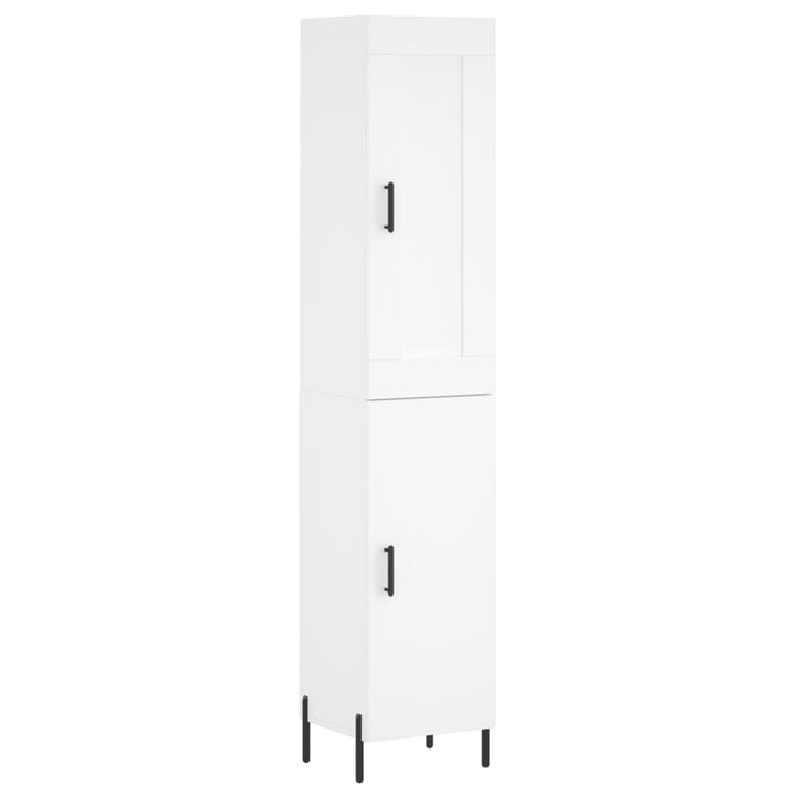 skab 34,5x34x180 cm konstrueret træ hvid