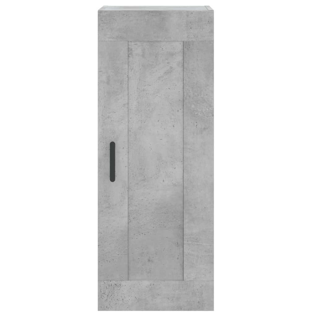 skab 34,5x34x180 cm konstrueret træ betongrå