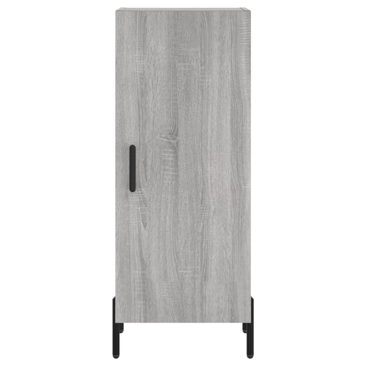 højskab 34,5x34x180 cm konstrueret træ grå sonoma-eg