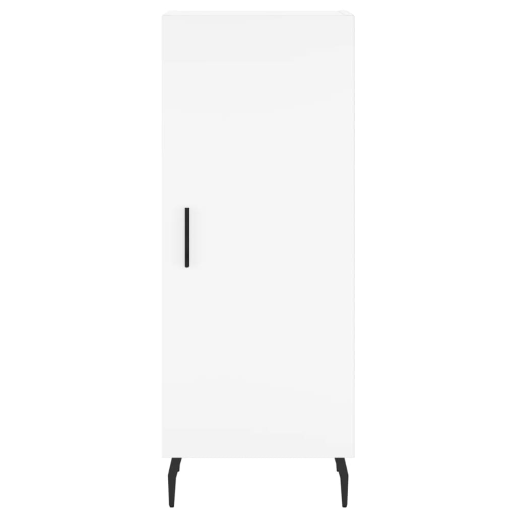 skab 34,5x34x180 cm konstrueret træ hvid