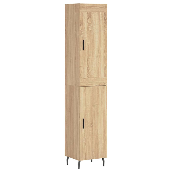 skab 34,5x34x180 cm konstrueret træ sonoma-eg