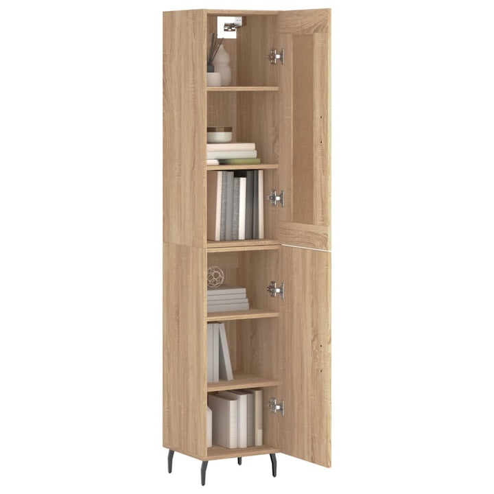 skab 34,5x34x180 cm konstrueret træ sonoma-eg
