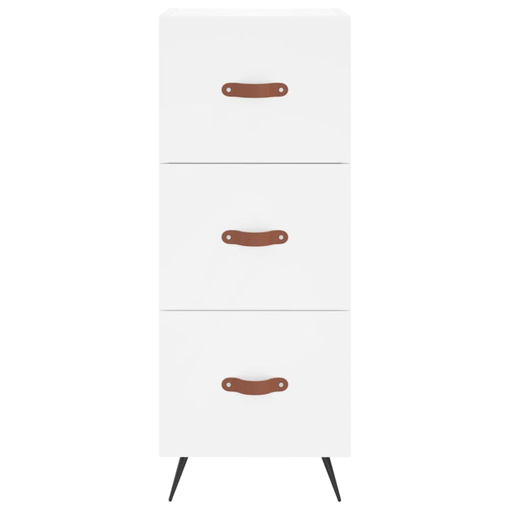 skab 34,5x34x180 cm konstrueret træ hvid