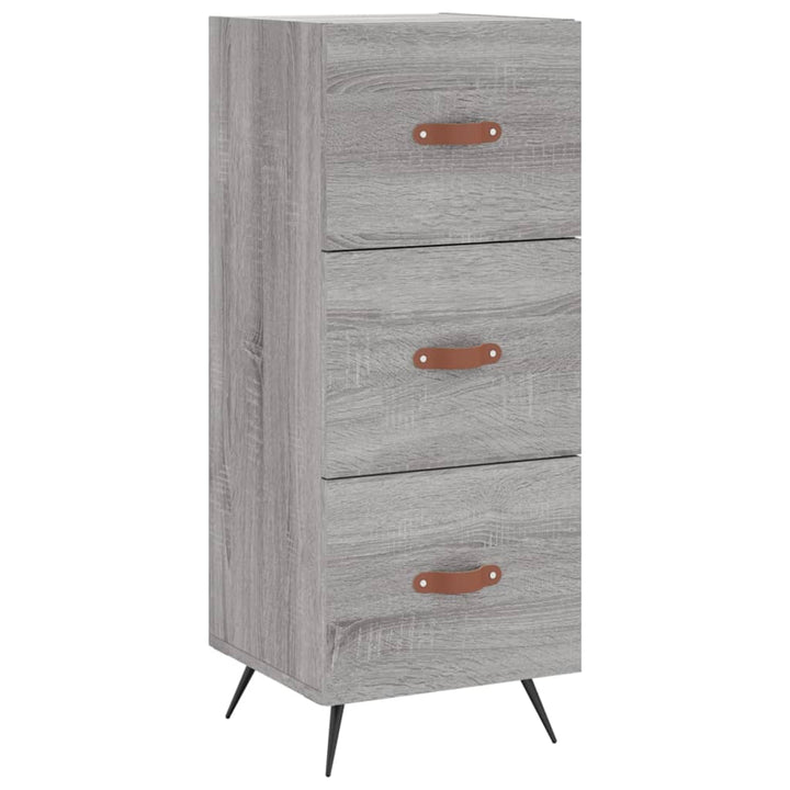 højskab 34,5x34x180 cm konstrueret træ grå sonoma-eg