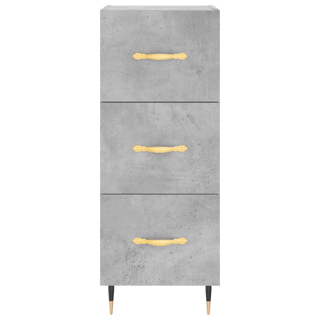 skab 34,5x34x180 cm konstrueret træ betongrå