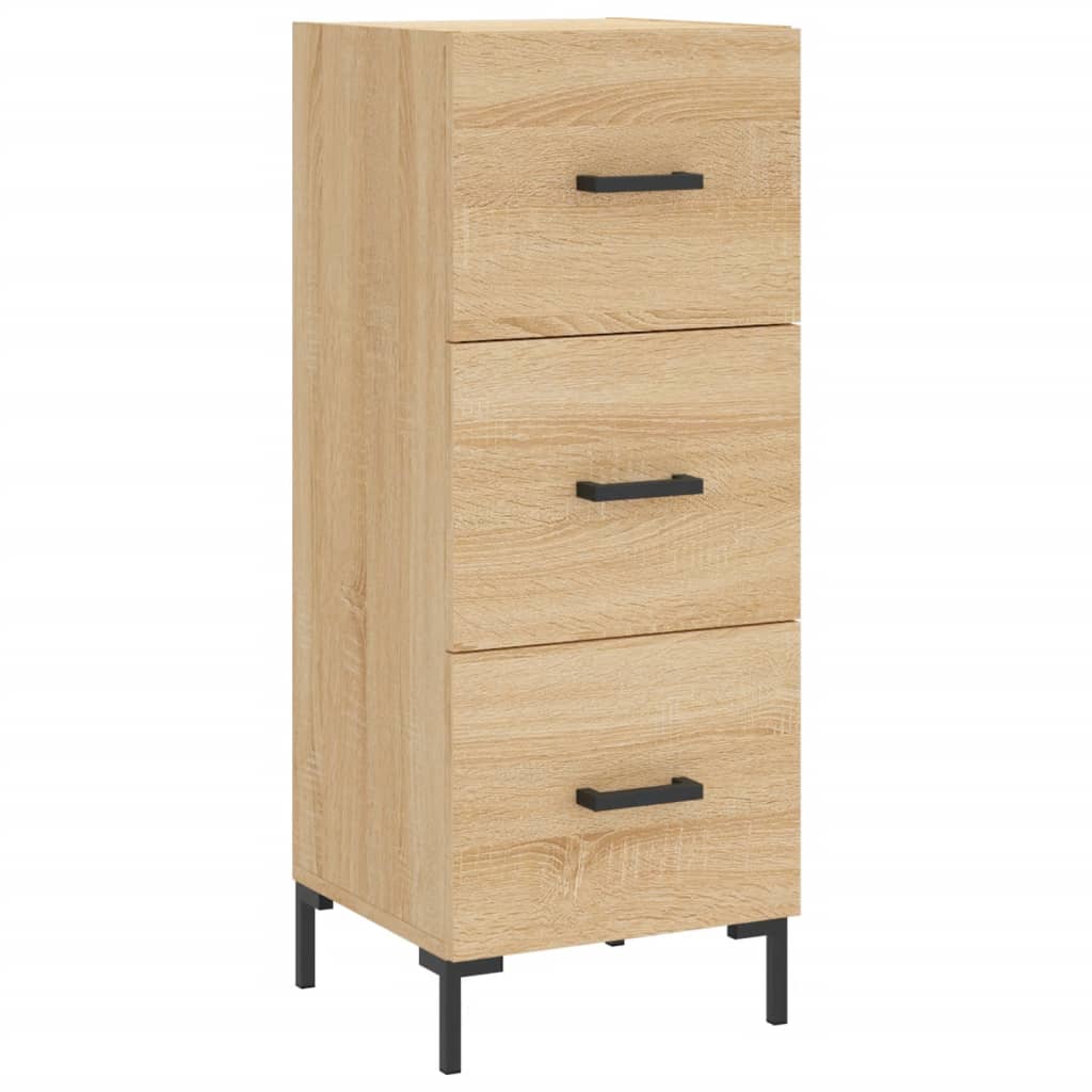 skab 34,5x34x180 cm konstrueret træ sonoma-eg