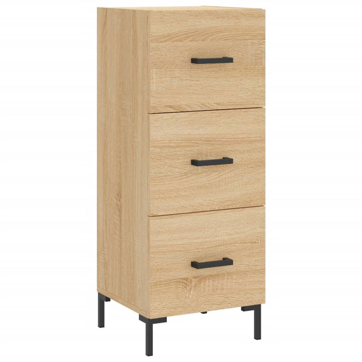 skab 34,5x34x180 cm konstrueret træ sonoma-eg
