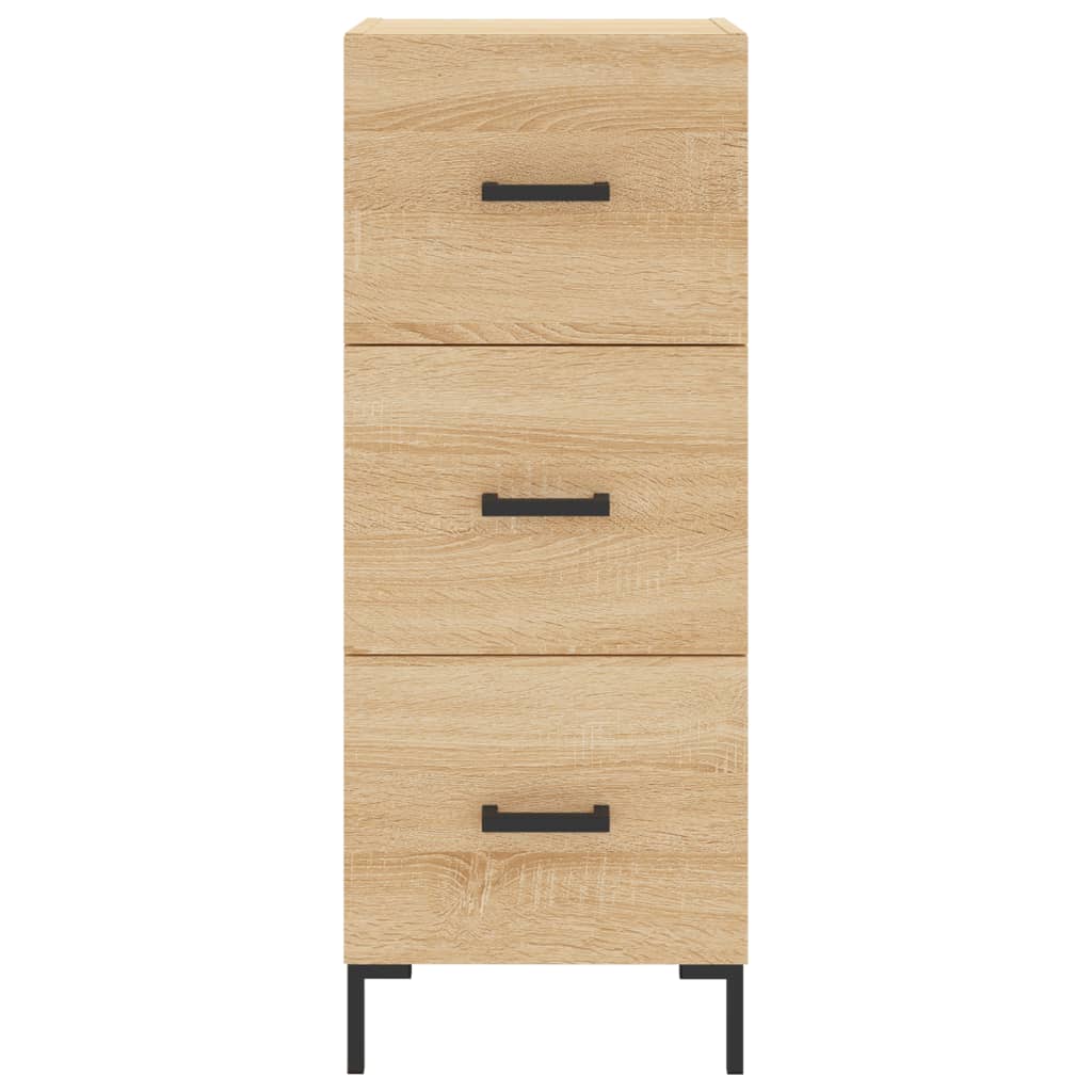 skab 34,5x34x180 cm konstrueret træ sonoma-eg