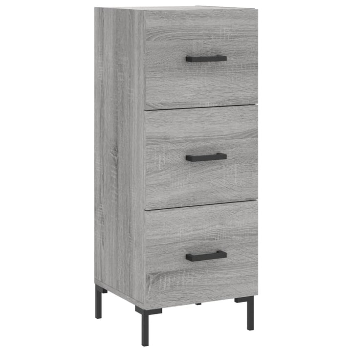 højskab 34,5x34x180 cm konstrueret træ grå sonoma-eg