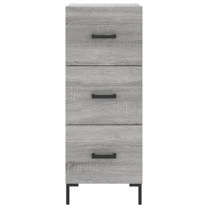 højskab 34,5x34x180 cm konstrueret træ grå sonoma-eg