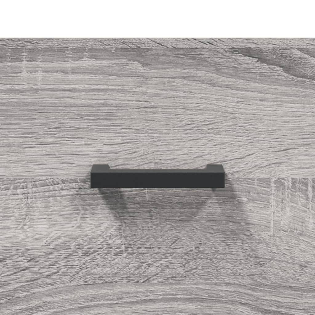 højskab 34,5x34x180 cm konstrueret træ grå sonoma-eg