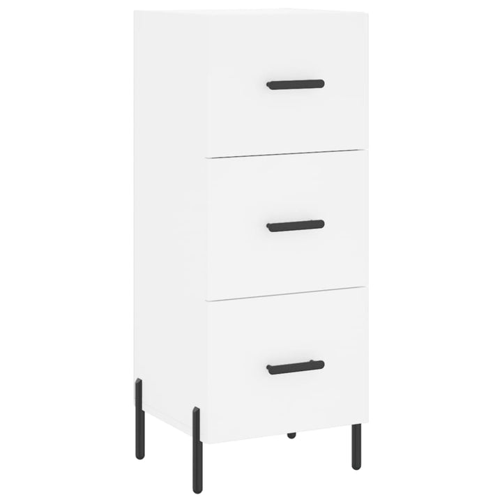 skab 34,5x34x180 cm konstrueret træ hvid